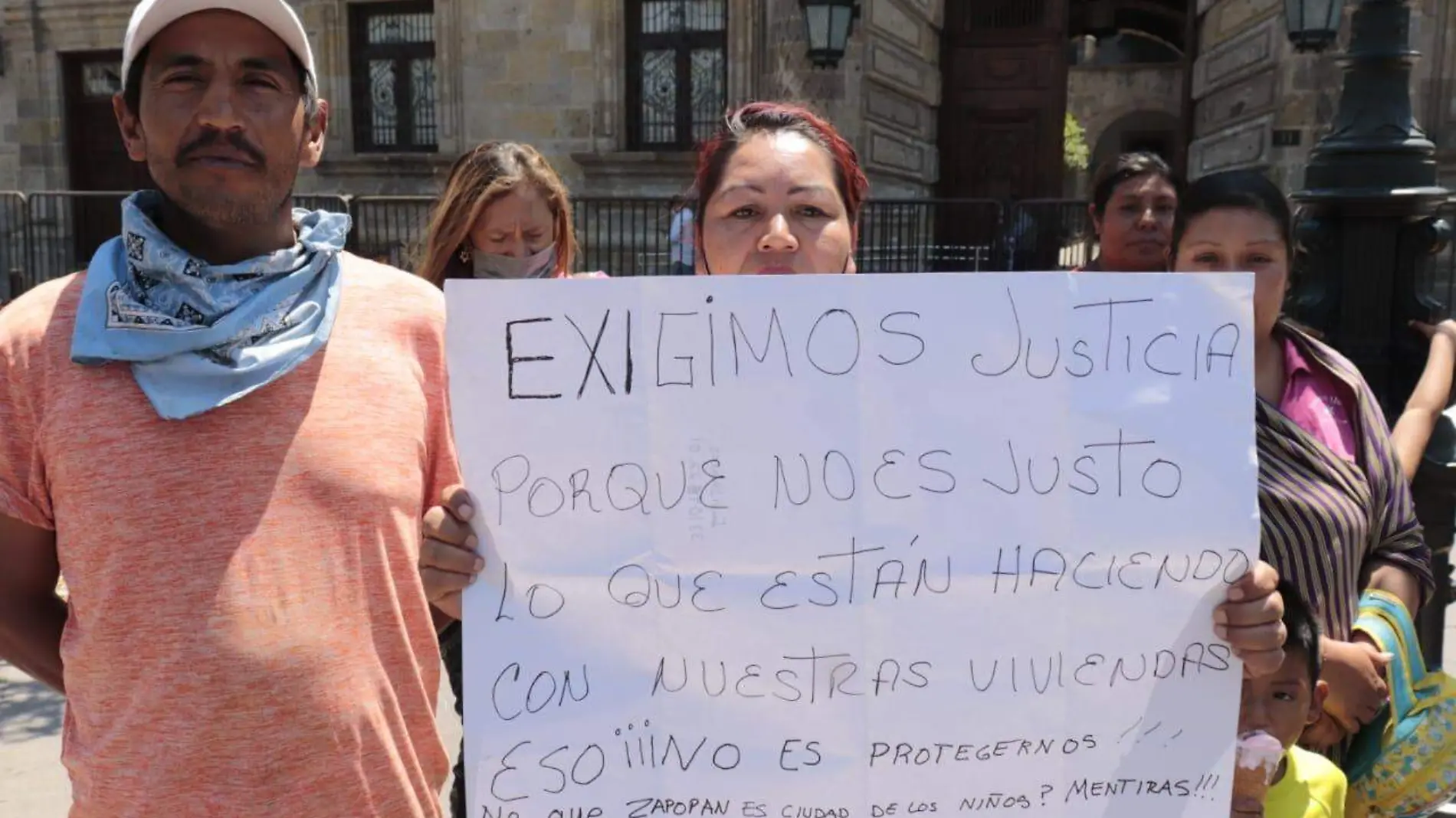 Manifestación de afectados Arroyo El Seco